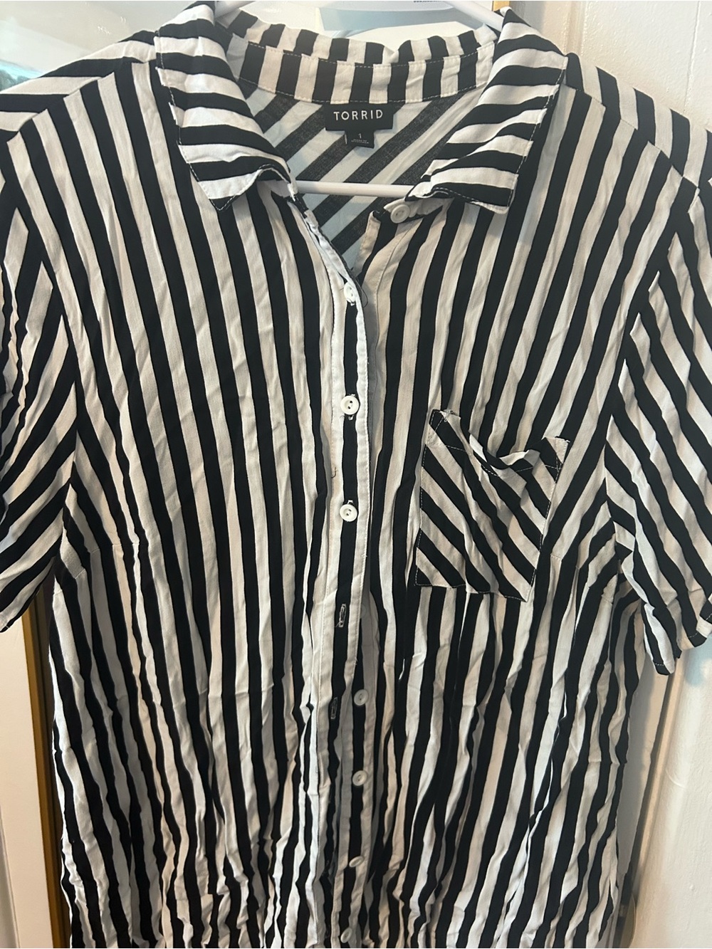 Torrid Stripe Button-Down Shirt